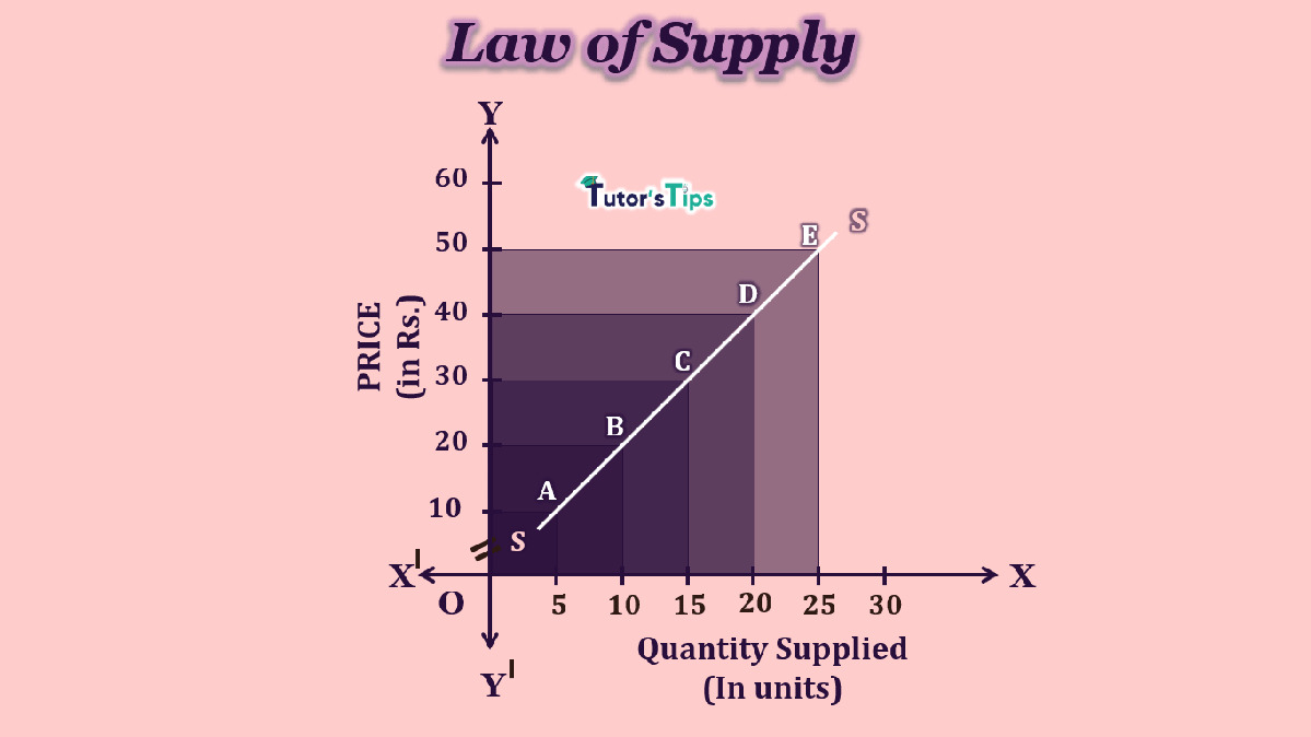 The Law of Supply- Explanation with Illustration