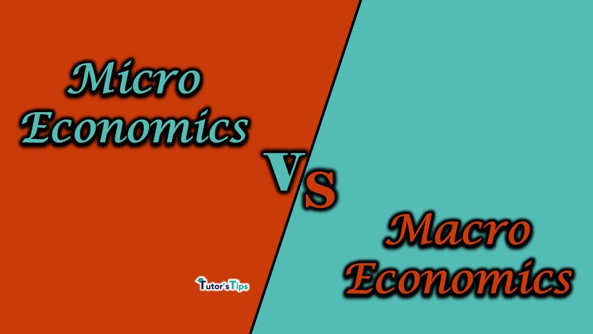 Difference between Micro Economics and Macro Economics
