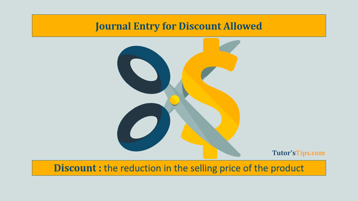 Journal Entry for Discount Allowed | Journal-In Hindi