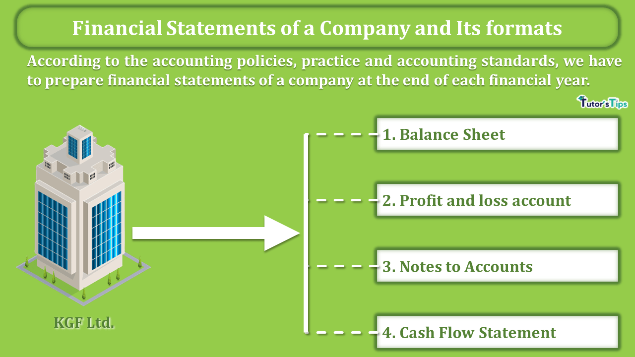 Financial Statements of a Company and Its formats - In Hindi