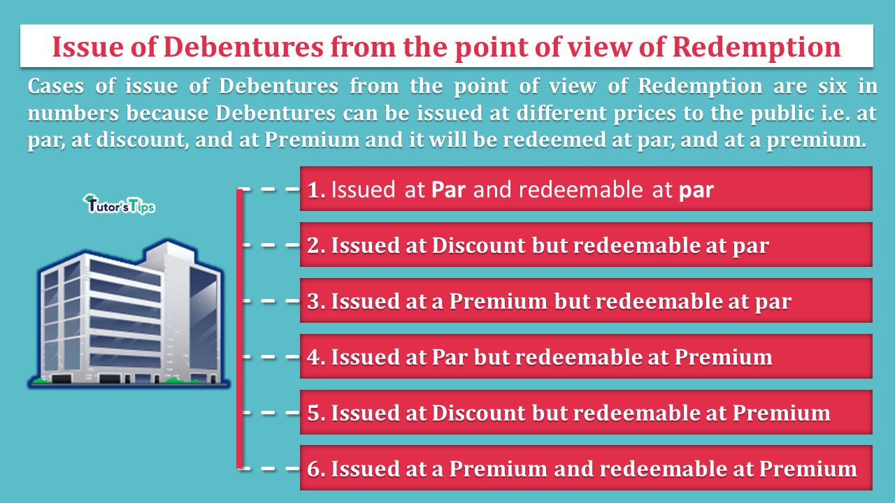Issue of Debentures from the point of view of Redemption - In Hindi