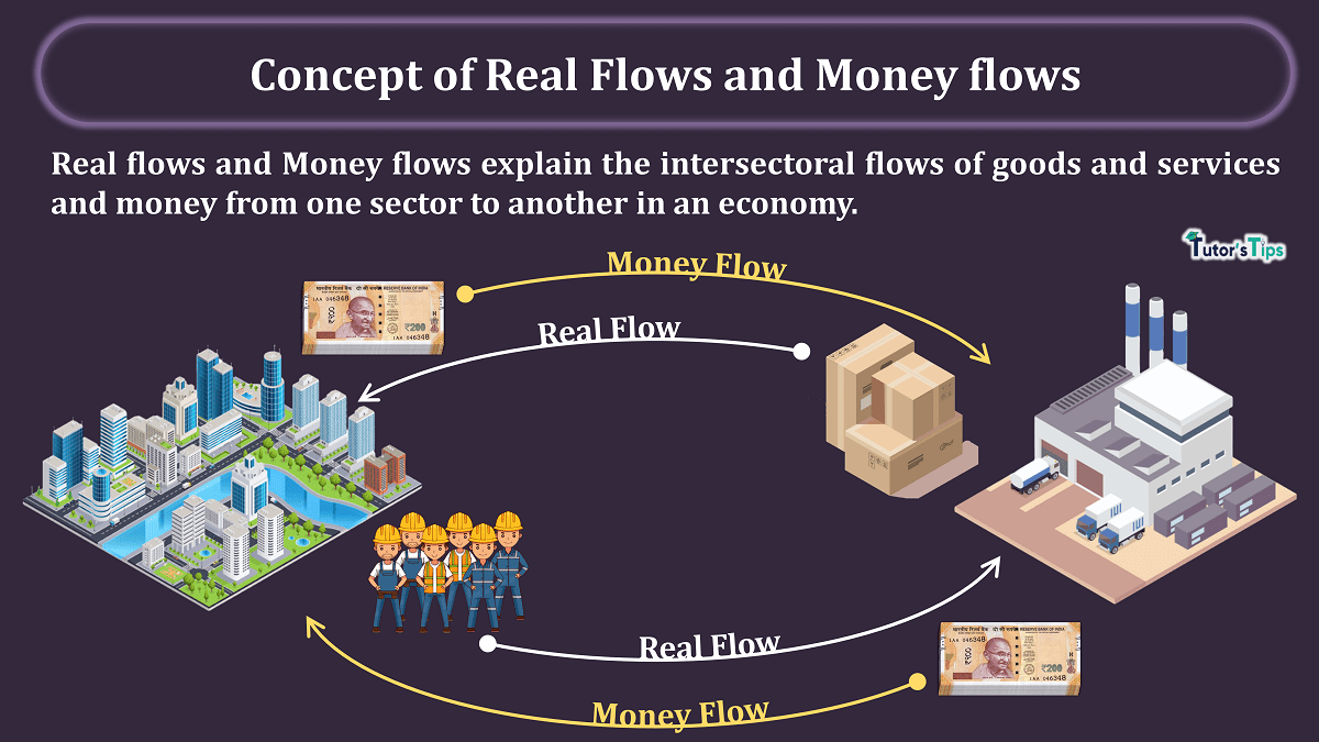 Concept of Real Flows and Money flows - In Hindi