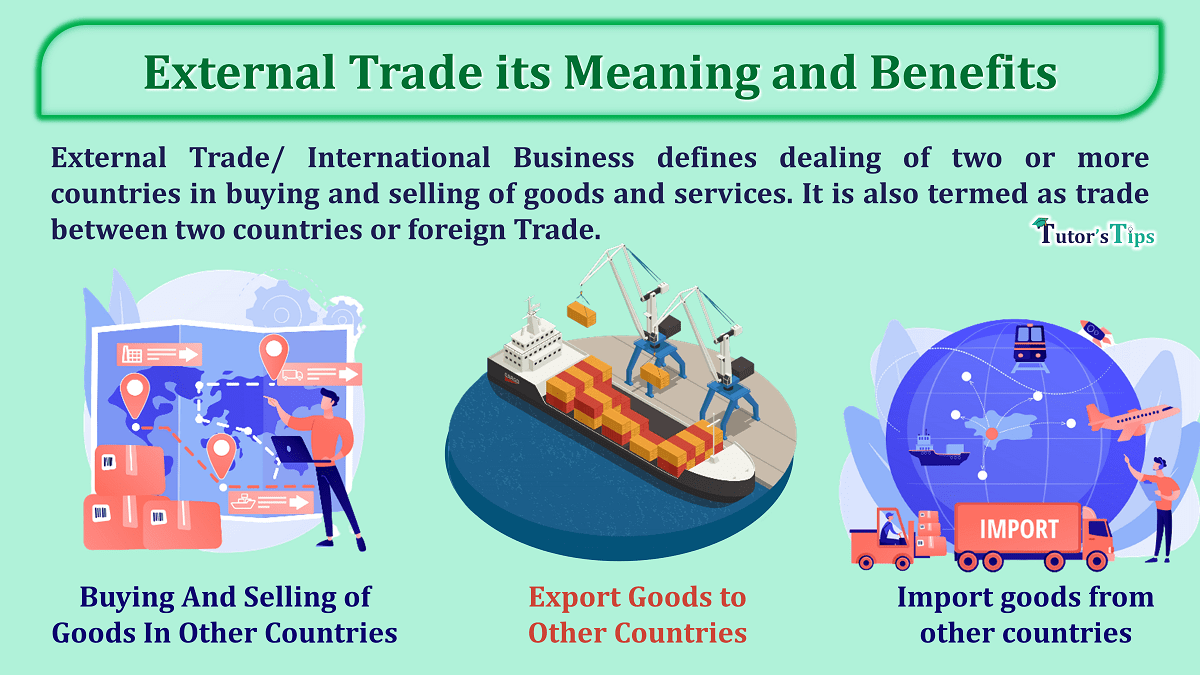 External Trade it's Meaning and Benefits - In Hindi