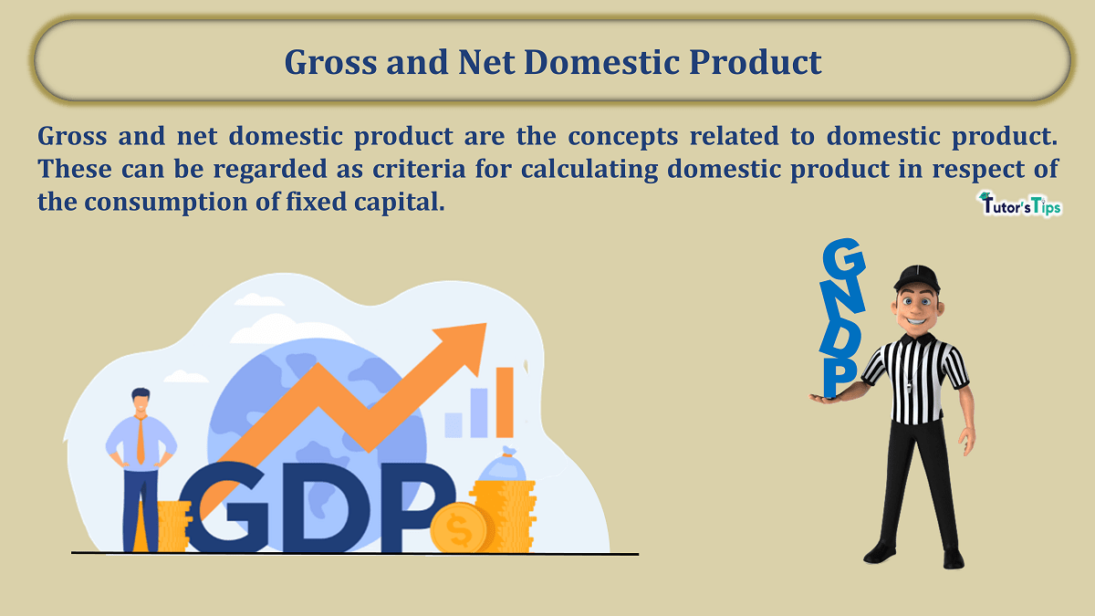 Gross and Net Domestic Product - Formulas and Examples - In Hindi
