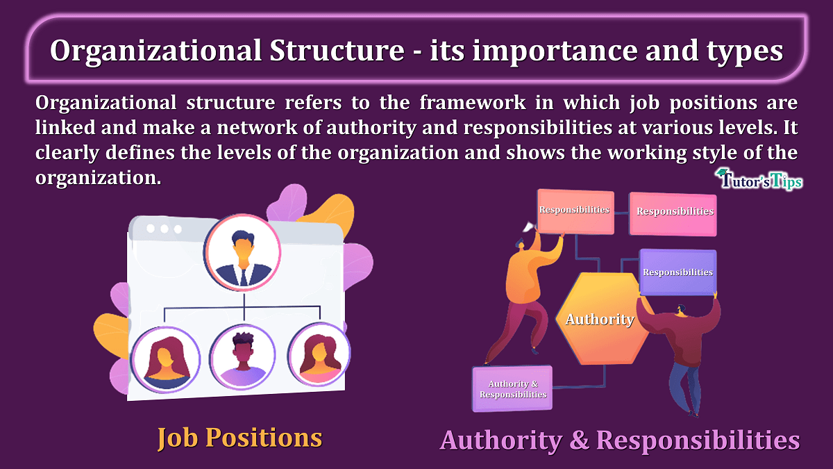 Organizational Structure-its importance and 2 types - In Hindi