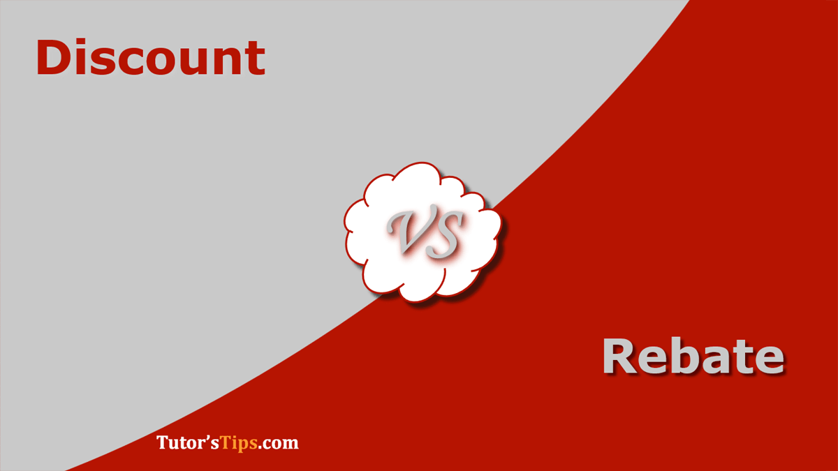 6 Important Difference Between Discount and Rebate - In Hindi
