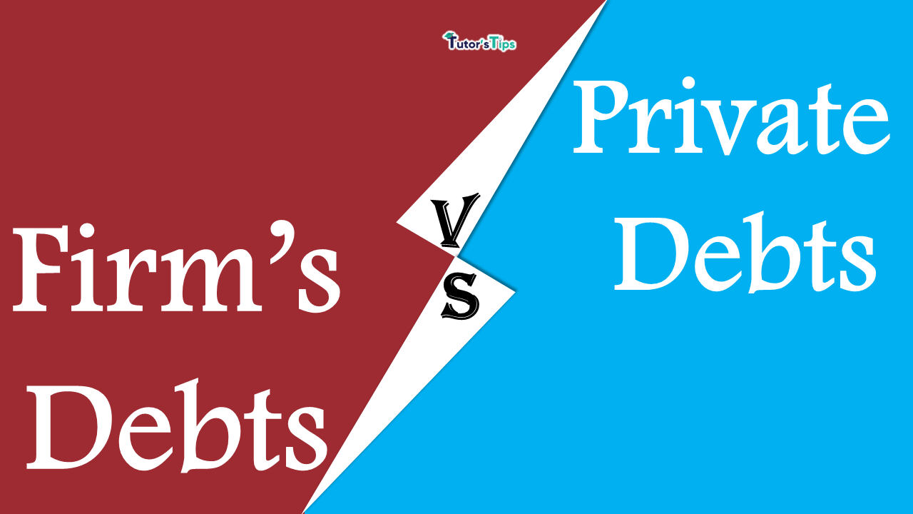 4 Important Difference Between Firm's Debt and Private Debts - In Hindi