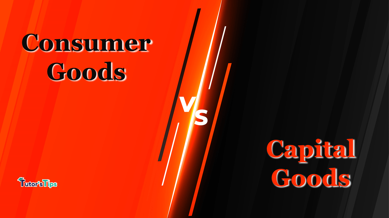 13 easy Differences between Consumer Goods and Capital Goods - In Hindi
