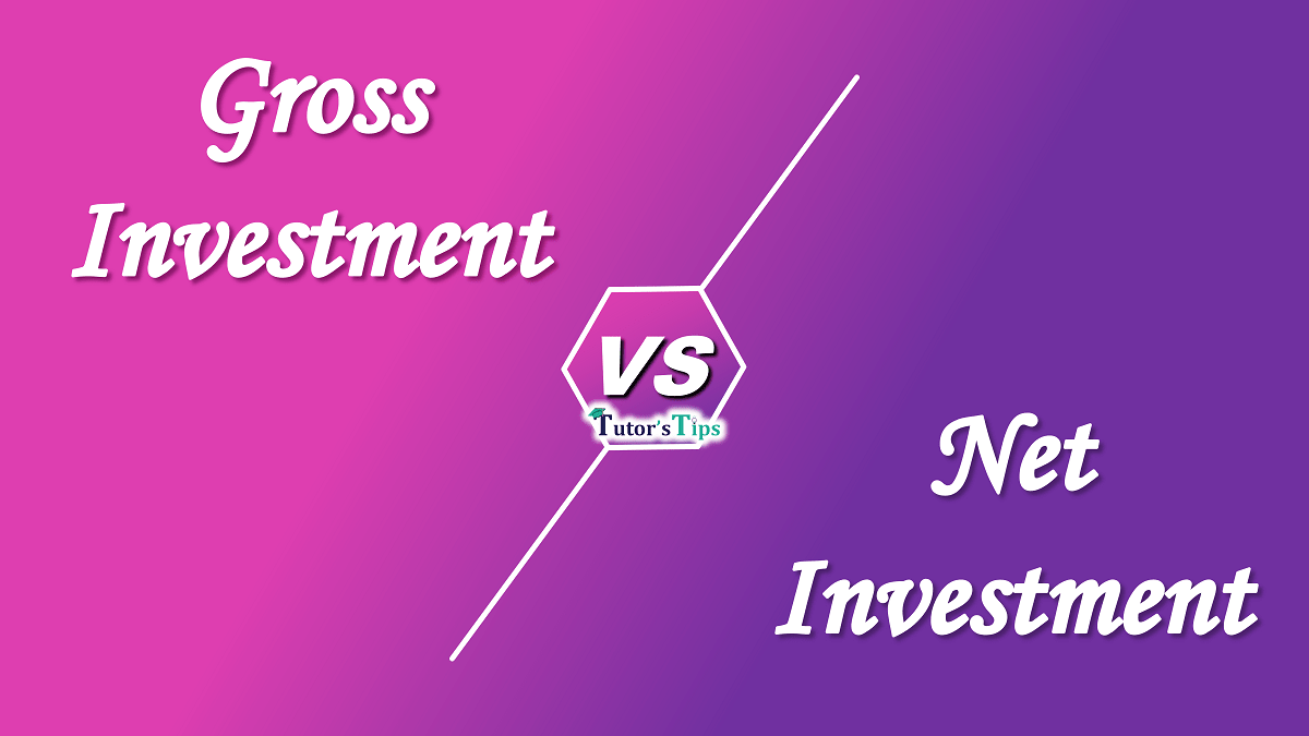 7 Difference between Gross and Net investment - In Hindi