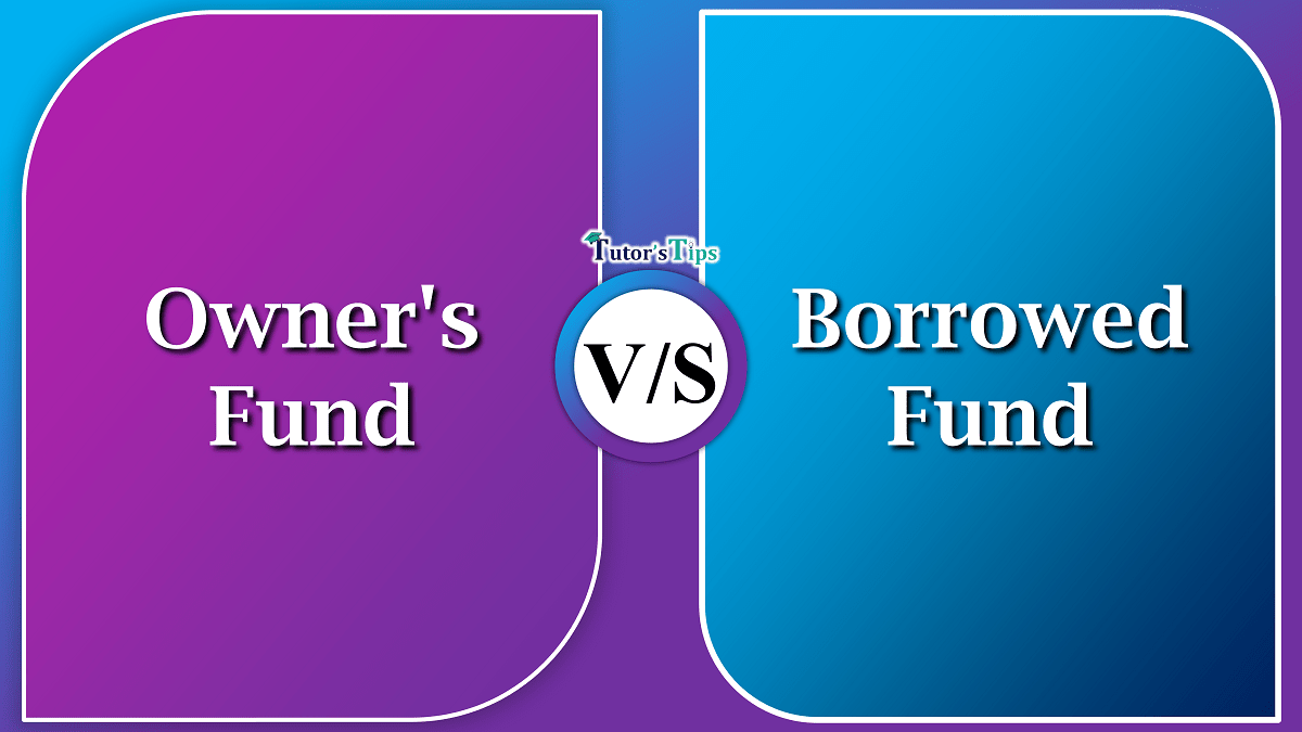 7 Easy Differences between Owner's Fund and Borrowed Fund - In Hindi
